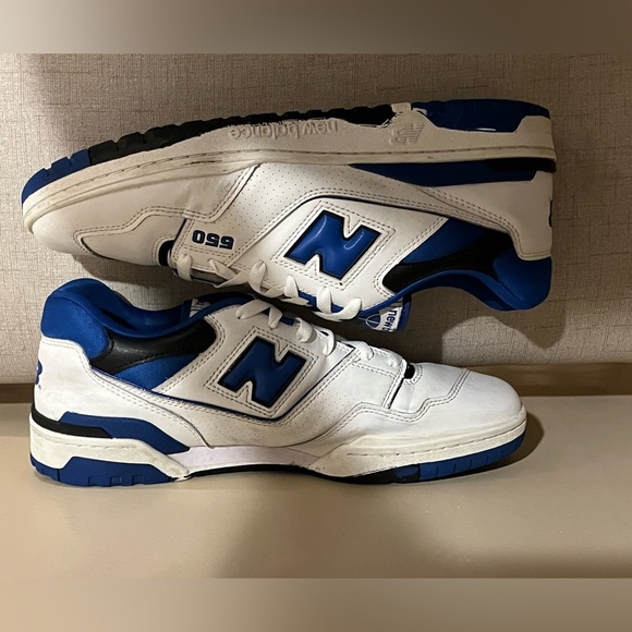 New Balance 550 White and Royal Blue Athletic Shoes? size 12 - Picture 1 of 13